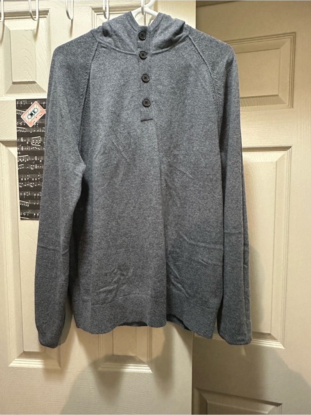 Banana Republic men’s large grey Cashmere Wool Blend hoodie